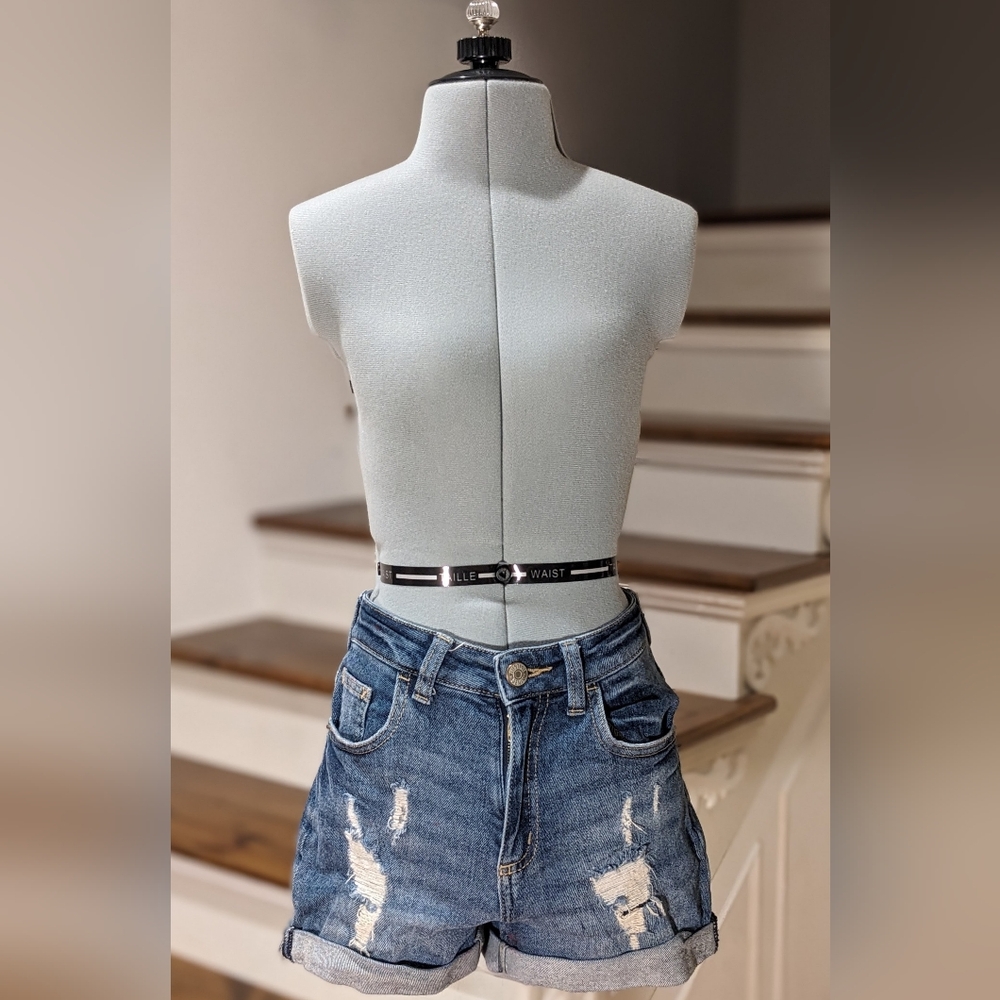 Justice Classic Blue Denim Shorts